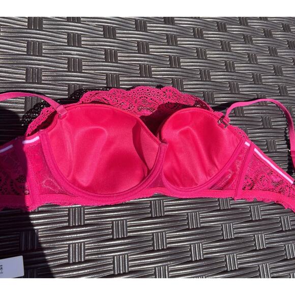 Cosabella Thea Lace Bandeau Underwire Bra 34B Bright Grenadine(Chartreuse) - Picture 6 of 9